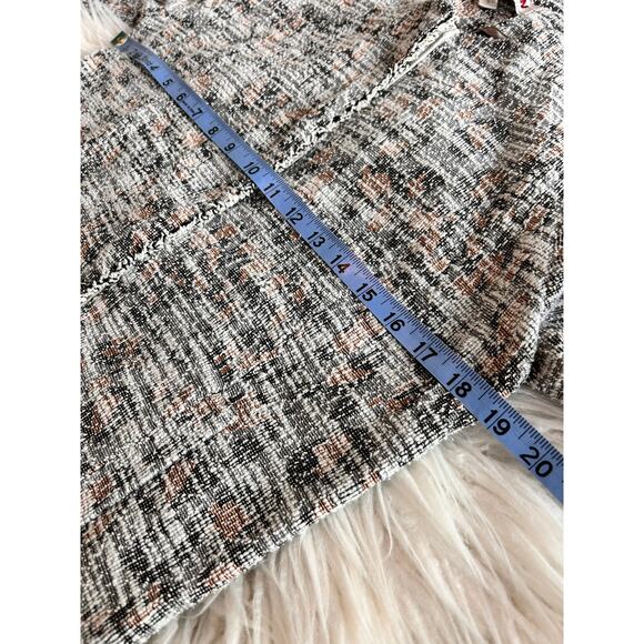 Dolan Left Coast Anthropologie Full Zip Tweed Jacket Coat Multicolor Size Small - Picture 10 of 11